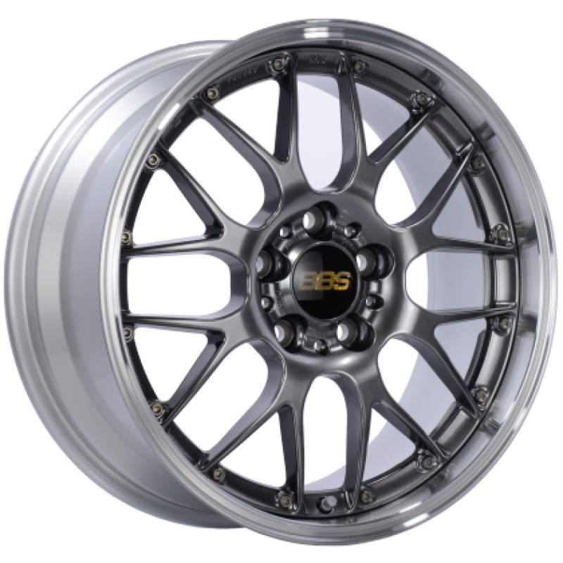 BBS RS-GT 20x9.5 5x114.3 ET38 Diamond Black Center Diamond Cut Lip Wheel -82mm PFS/Clip Required