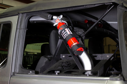 Fishbone Offroad Padded Roll Bar Black Fire Extinguisher Holder