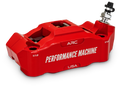 Performance Machine 125 x 4 Race Series Radial Mount Caliper with ARC - Right - Red