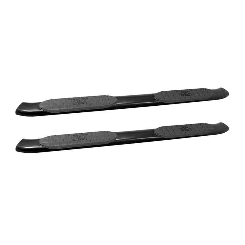 Westin 2005-2018 Toyota Tacoma Double Cab PRO TRAXX 5 Oval Nerf Step Bars - Black