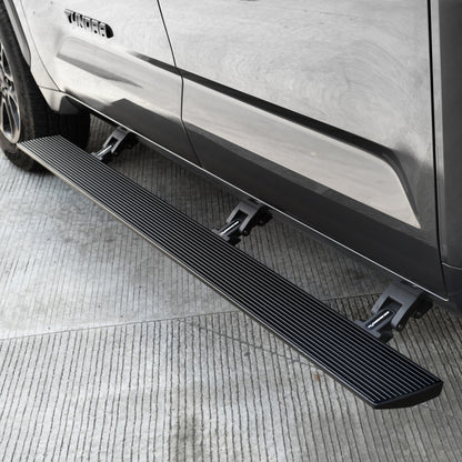 Go Rhino 22-23 Toyota Tundra CrewMax Cab 4dr E-BOARD E1 Electric Running Board Kit - Tex. Blk