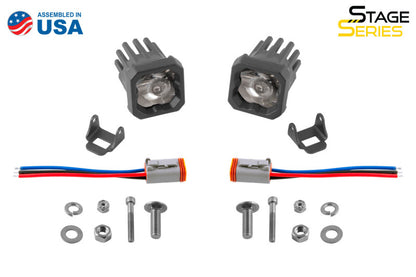 Diode Dynamics Stage Series C1 LED Pod Sport - White Spot Standard RBL (Pair)