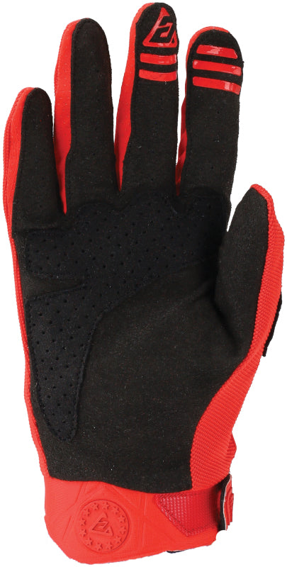 Answer 25 Peak Gloves Black/Red - XS