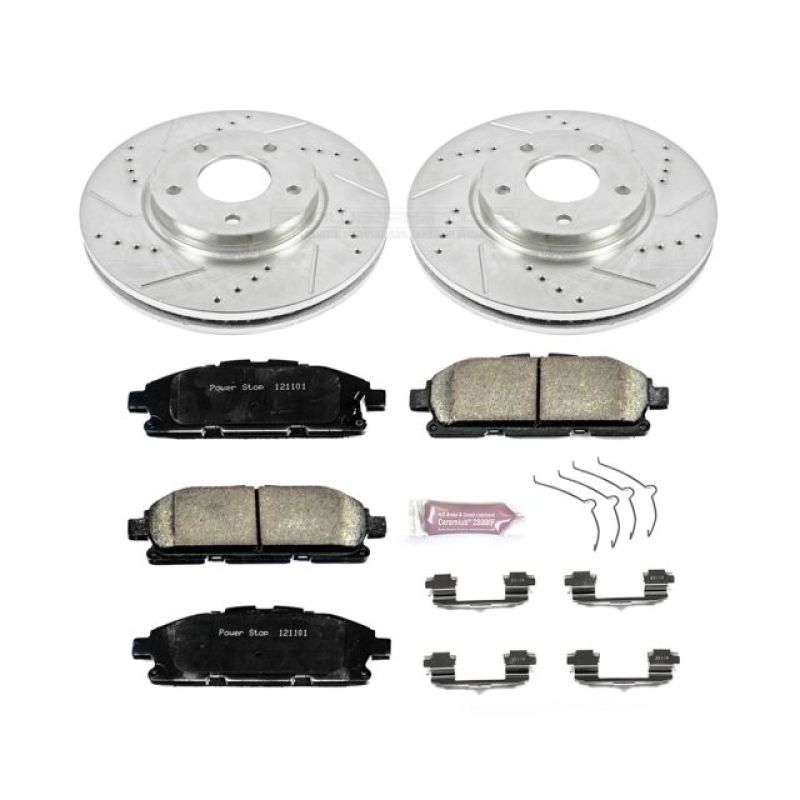 Power Stop 11-17 Nissan Quest Front Z23 Evolution Sport Brake Kit