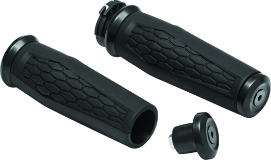 Kuryakyn Hex Grips Dual Cable Black