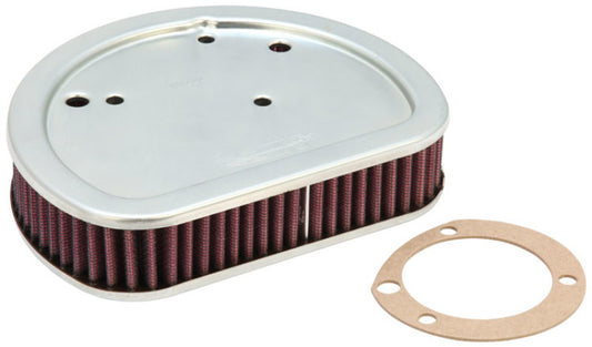 K&N Replacement Air Filter 7.125in L x 5.688in W x 1.625in H for Harley Davidson