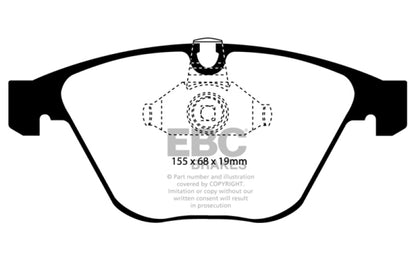 EBC 08-10 BMW M3 4.0 (E90) Ultimax2 Front Brake Pads