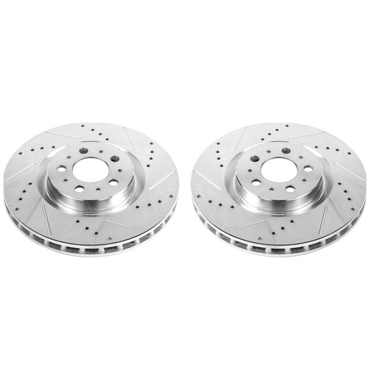 Power Stop 04-07 Volvo S60 Front Evolution Drilled & Slotted Rotors - Pair