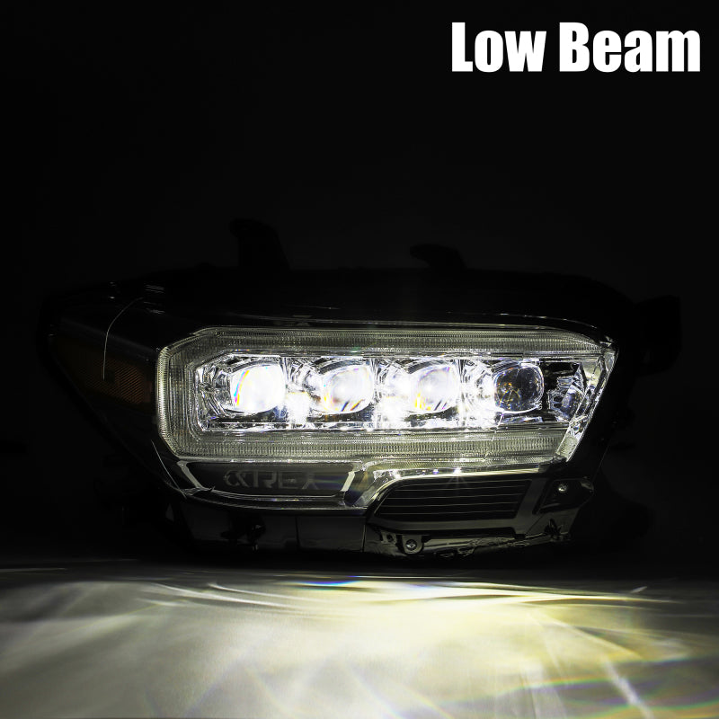 AlphaRex 16-20 Toyota Tacoma NOVA LED Projector Headlight Plank Style Alpha Black w/Activation Light