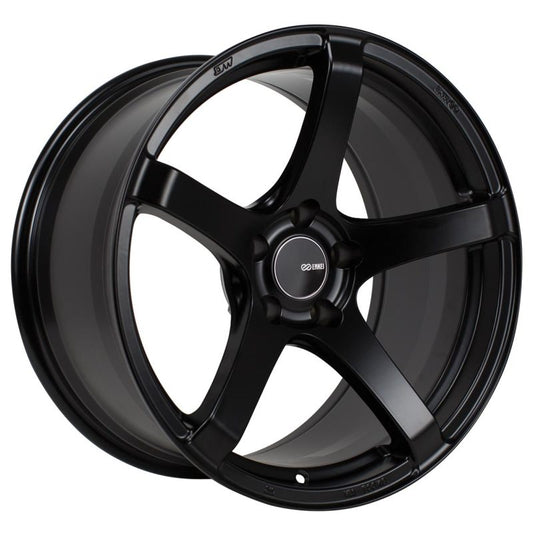 Enkei Kojin 18x9.5 45mm Offset 5x100 Bolt Pattern 72.6mm Bore Dia Matte Black Wheel