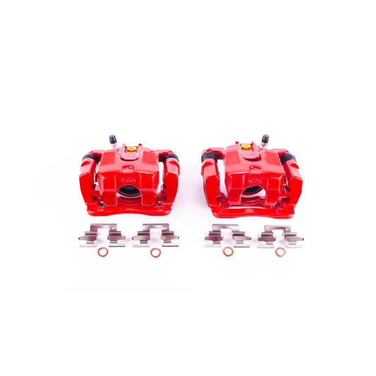 Power Stop 02-04 Honda Odyssey Rear Red Calipers w/Brackets - Pair