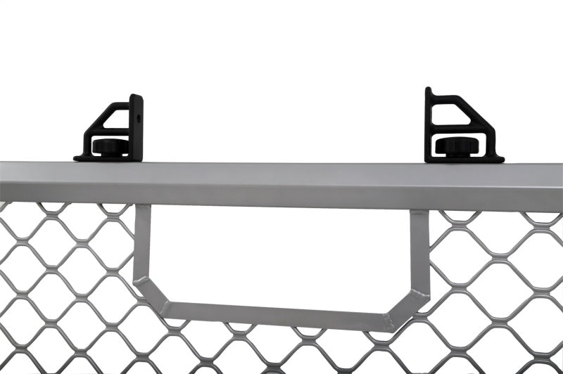 Deezee Universal Aluminum Front Truck Cargo Management Cab Rack Silver Mesh