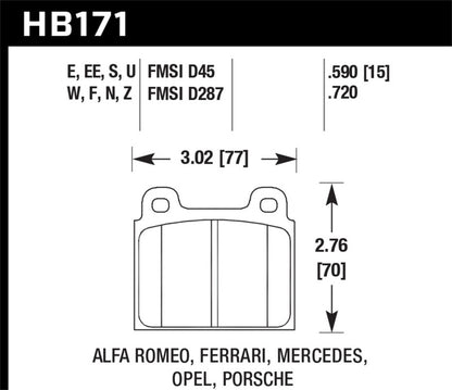 Hawk HP+ Street Brake Pads