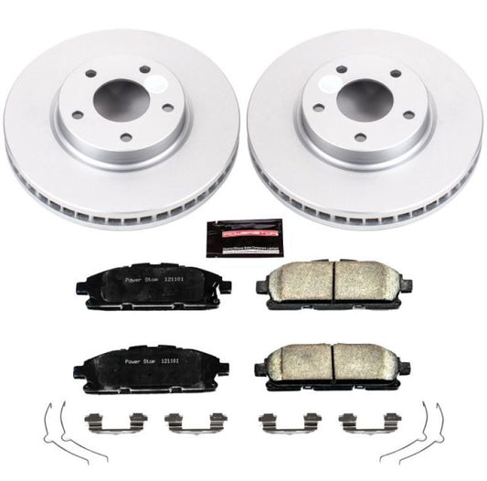 Power Stop 11-17 Nissan Quest Front Z17 Evolution Geomet Coated Brake Kit