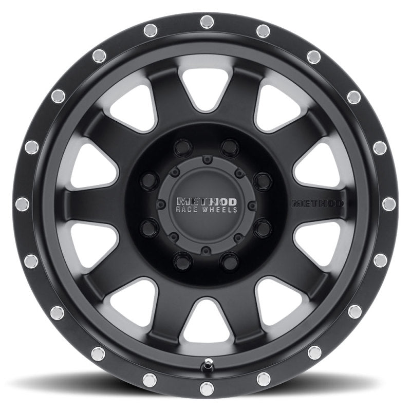 Method MR301 The Standard 16x7 0mm Offset 8x6.5 130.81mm CB Matte Black Wheel