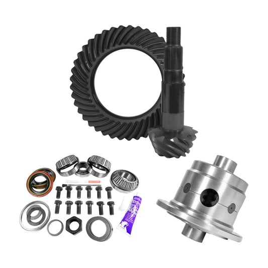 Yukon 11.25in Dana 80 3.73 Rear Ring & Pinion Install Kit 35 Spline Positraction 4.375in BRG