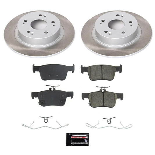 Power Stop 18-22 Honda Accord Rear Semi-Coated Rotor Kit