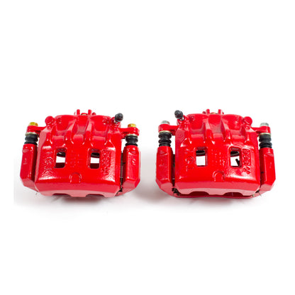 Power Stop 02-03 Subaru Impreza Front Red Calipers w/Brackets - Pair