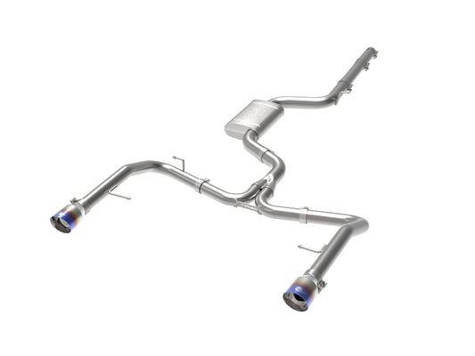 afe 19-21 VW Jetta GLI (MKVII) L4-2.0L (t) MACH Force-Xp 304 SS Cat-Back Exhaust System Blue Tips Precision R