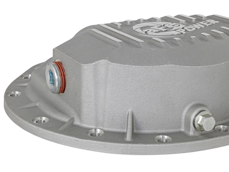 afe Front Differential Cover (Raw; Street Series); Dodge Diesel Trucks 03-12 L6-5.9/6.7L (td) Precision R