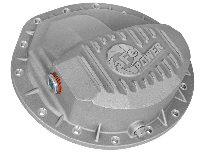 afe Front Differential Cover (Raw; Street Series); Dodge Diesel Trucks 03-12 L6-5.9/6.7L (td) Precision R