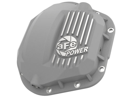 afe Front Differential Cover (Raw; Street Series); Ford Diesel Trucks 94.5-14 V8-7.3/6.0/6.4/6.7L Precision R