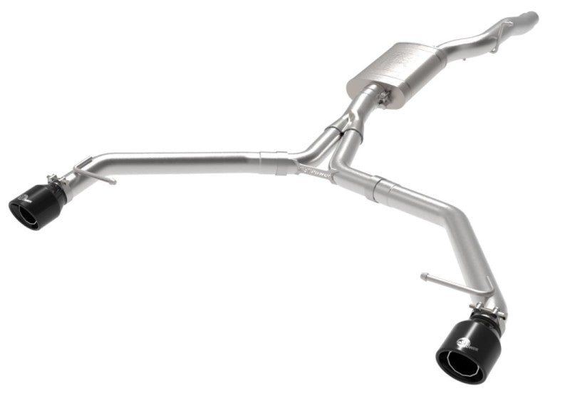 afe MACH Force-Xp 13-16 Audi Allroad L4 SS Axle-Back Exhaust w/ Black Tips Precision R