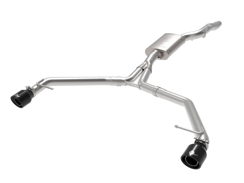 afe MACH Force-Xp 13-16 Audi Allroad L4 SS Axle-Back Exhaust w/ Black Tips Precision R