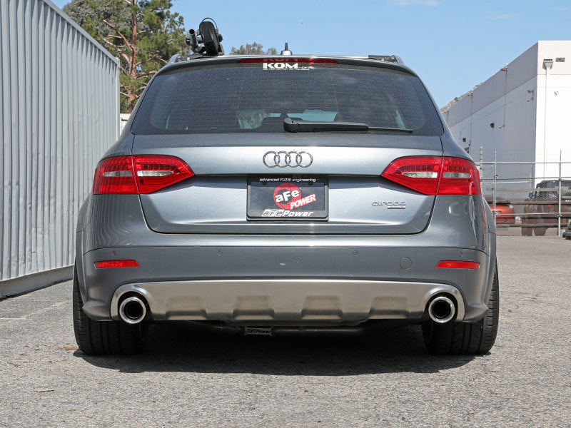 afe MACH Force-Xp 13-16 Audi Allroad L4 SS Axle-Back Exhaust w/ Polished Tips Precision R