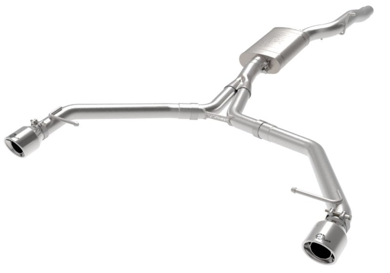 afe MACH Force-Xp 13-16 Audi Allroad L4 SS Axle-Back Exhaust w/ Polished Tips Precision R