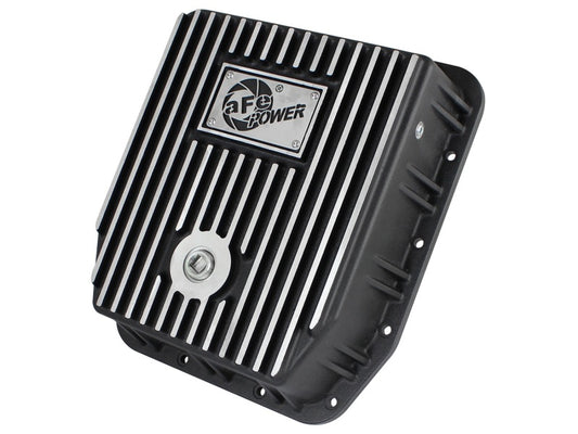 afe Transmission Pan (Black); Ford Trucks 94-08 AODE Precision R