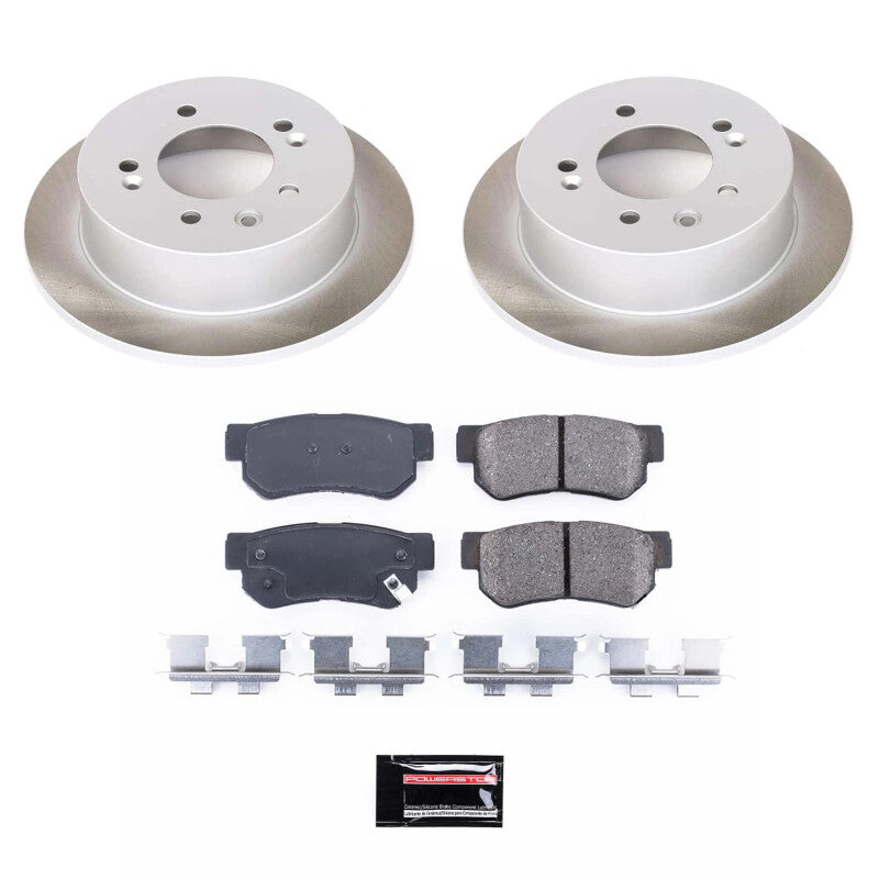 Power Stop 07-10 Hyundai Elantra Rear Semi-Coated Rotor Kit