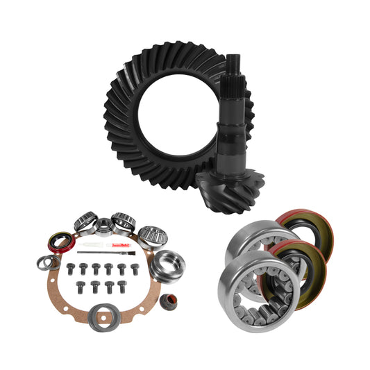 Yukon 8.8in Ford 4.56 Rear Ring & Pinion Install Kit 2.99in OD Axle Bearings and Seals