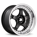 Konig SSM 18x8 5x114.3 ET35 Gloss Black w/ Machined Lip