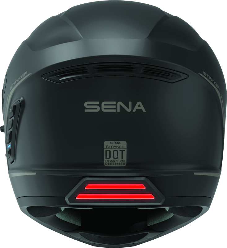 Sena Technologies Stryker Bluetooth Helmet w/ Mesh Intercom Matte Black - Small