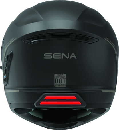 Sena Technologies Stryker Bluetooth Helmet w/ Mesh Intercom Matte Black - Small