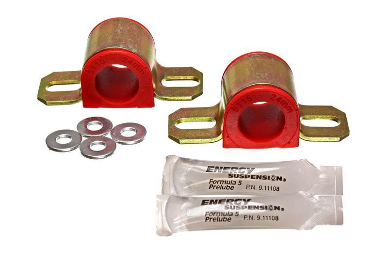 Energy Suspension 95-00 Toyota Pickup 2WD (Exc T-100/Tundra) Red 25mm Front Sway Bar Bushing Set