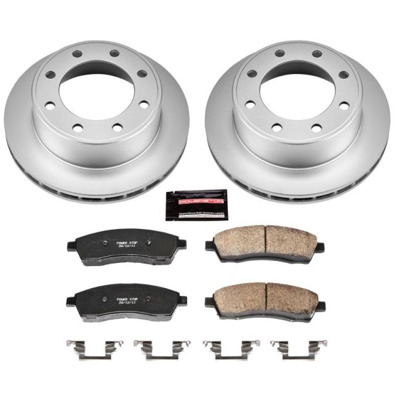 Power Stop 00-05 Ford Excursion Rear Z17 Evolution Geomet Coated Brake Kit