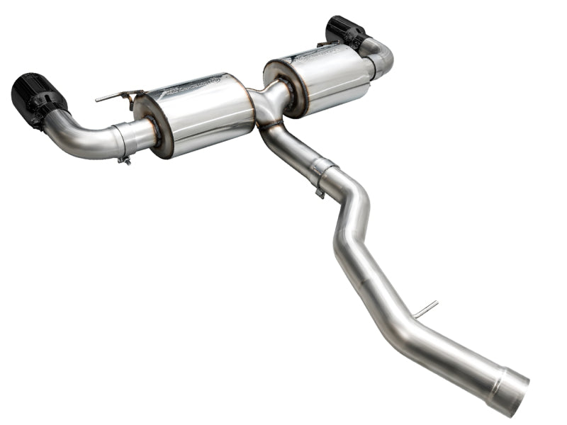 AWE 19-23 BMW 330i / 21-23 BMW 430i Base G2X Touring Axle Back Exhaust - Diamond Black - Precision R