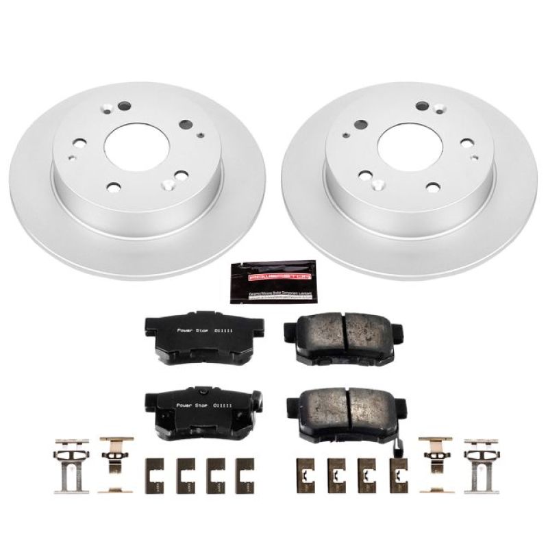 Power Stop 97-01 Acura Integra Rear Z17 Evolution Geomet Coated Brake Kit