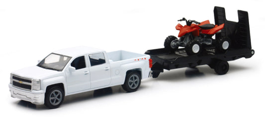 New Ray Toys Chevy Silverado Pickup with ATV/ Scale - 1:43