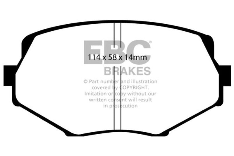 EBC 94-01 Mazda Miata MX5 1.8 Ultimax2 Front Brake Pads