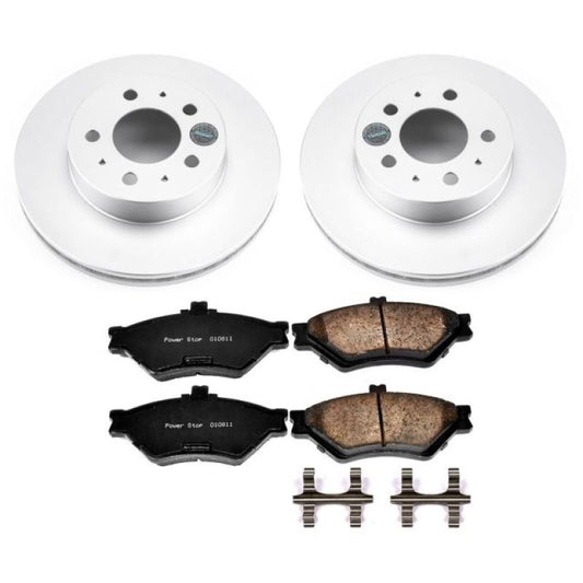 Power Stop 95-97 Ford Crown Victoria Front Z17 Evolution Geomet Coated Brake Kit