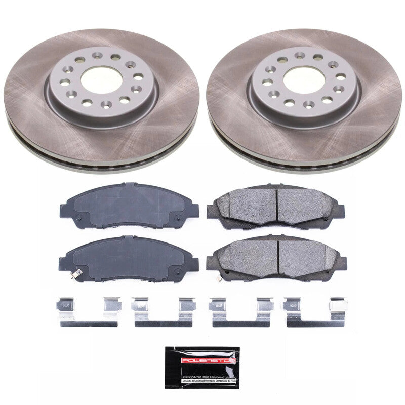 Power Stop 17-20 GMC Acadia Front Semi-Coated Rotor Kit