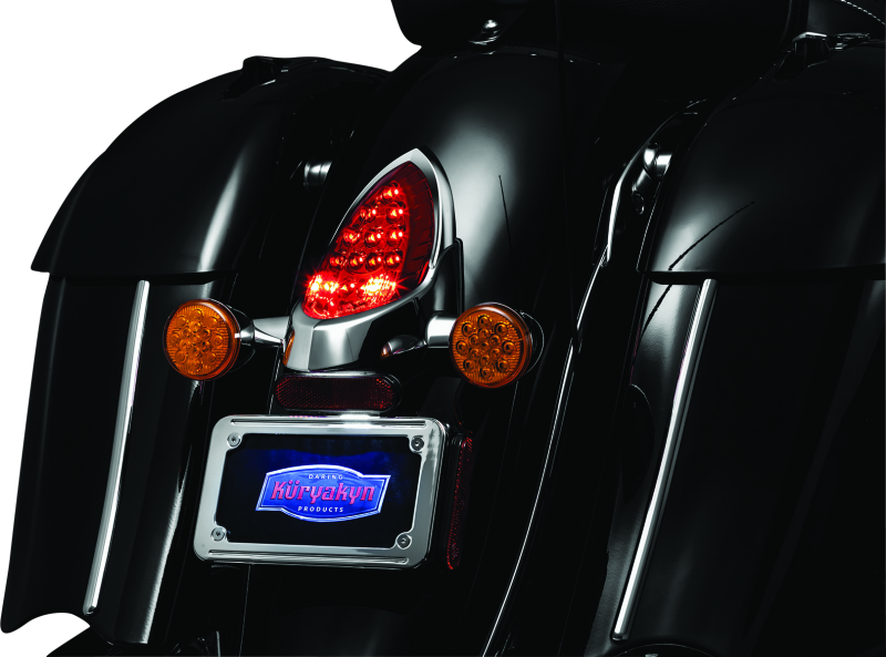 Kuryakyn Tail Light Top Trim Indian Models Chrome