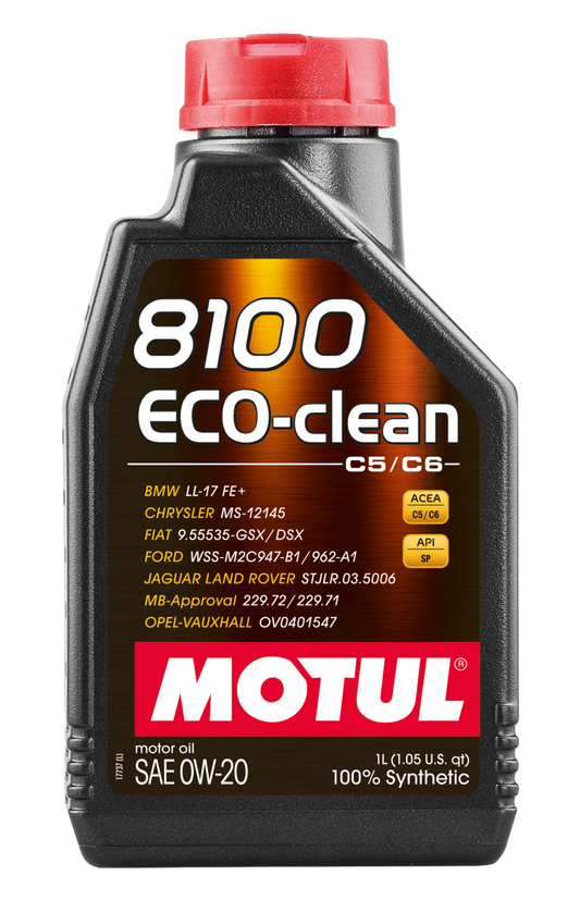 Motul 1L Synthetic Engine Oil 8100 Eco-Clean 0W20