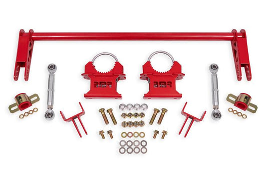 BMR 79-04 Ford Mustang 1.25in Rear Weld-on Anti-roll Bar Kit - Hollow - Red