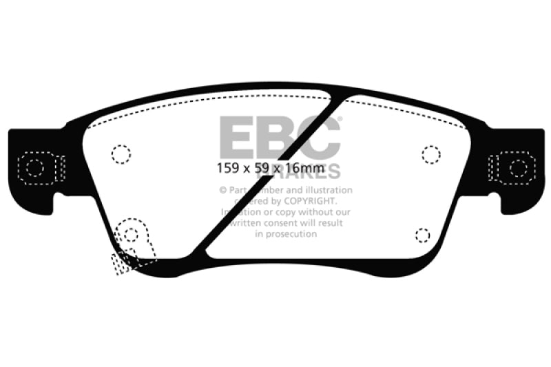 EBC 11-13 Infiniti G25 2.5 Greenstuff Front Brake Pads