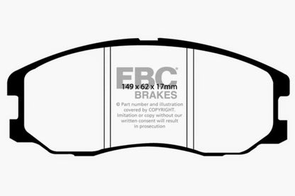 EBC 07-09 Chevrolet Equinox 3.4 Yellowstuff Front Brake Pads