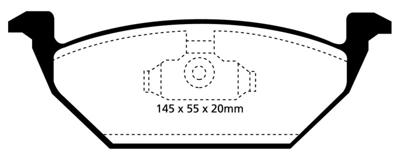 EBC 98-99 Volkswagen Beetle 2.0 Redstuff Front Brake Pads